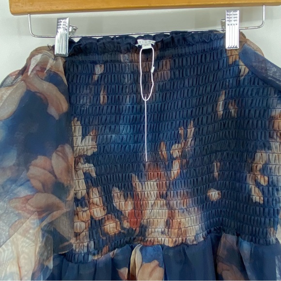 NEW Baltic Born Tivoli Tulle Short Floral Flowy Sheer Sleeve Dress Size XL - Picture 6 of 9